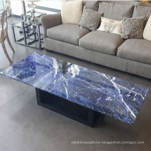 Luxury Natural Italian sodilate blue marble stone table top